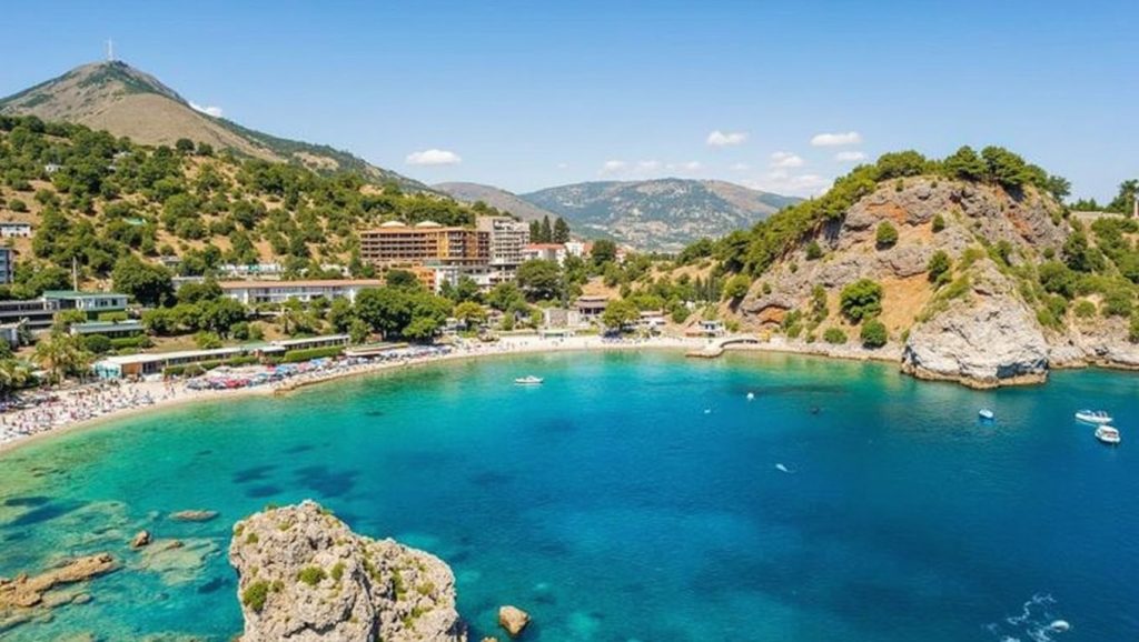 Vista del entorno de Spiaggia Ciammarita, Trappeto, Sicilia