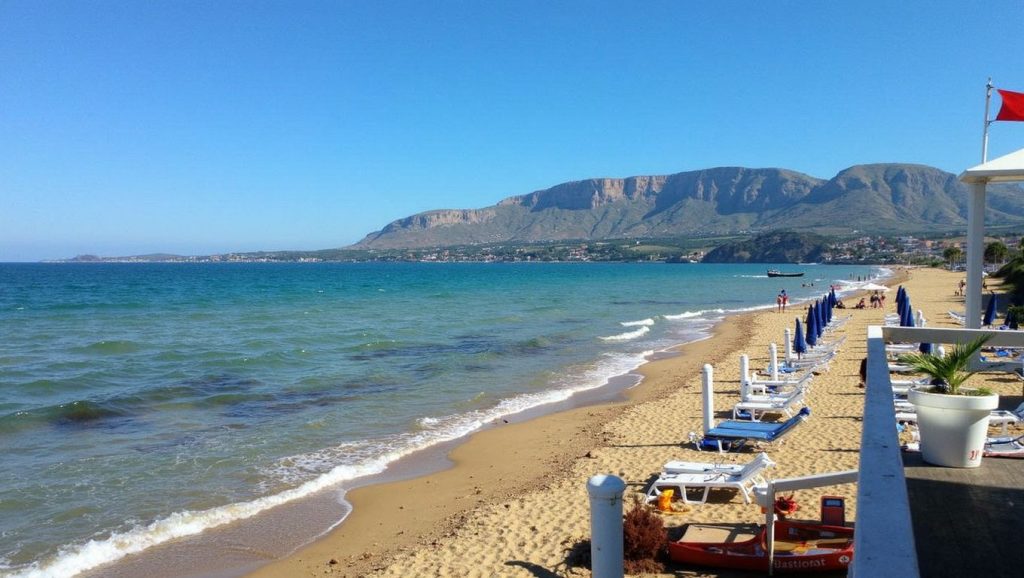 Horizonte desde Spiaggia Ciammarita, Trappeto, Sicilia