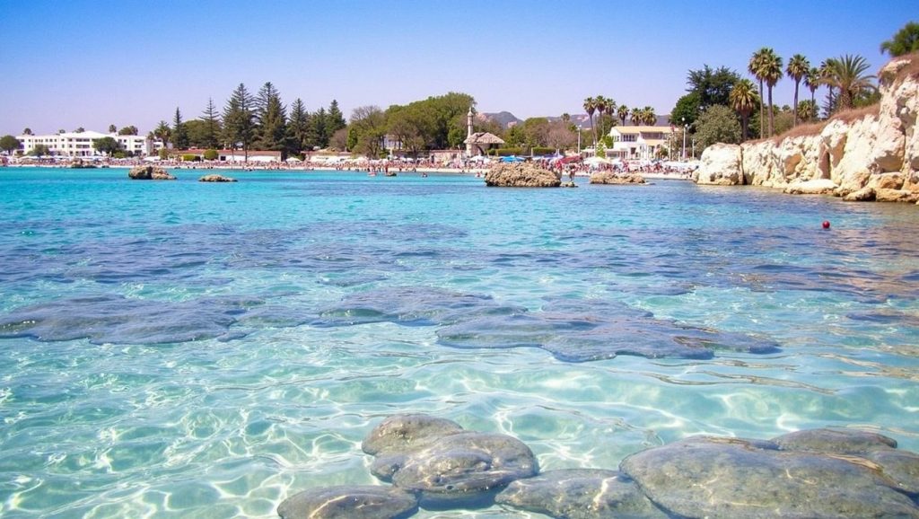 Línea de costa en Spiaggia Costa del Sole, Siracusa