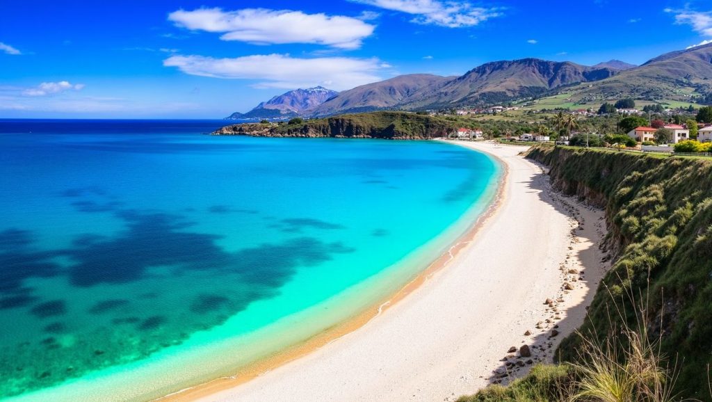 Línea de costa en Spiaggia Costa Turchina, Pollina