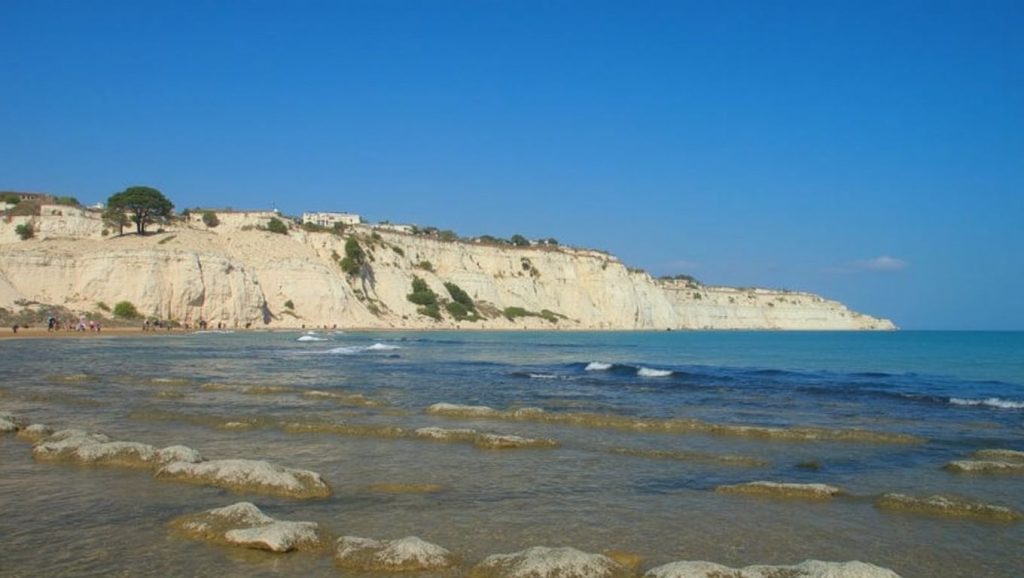 Costa de Agrigento desde Spiaggia del Caos, Sicilia