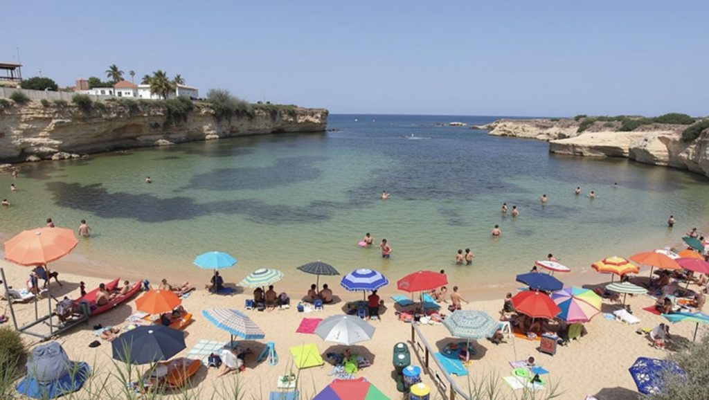 Agua y arena en Spiaggia del Minareto, Siracusa