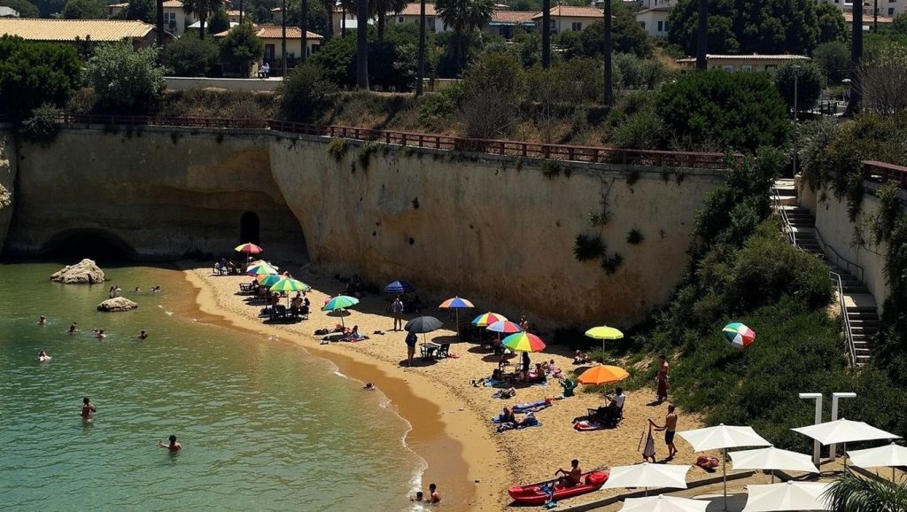 Primer plano de la orilla de Spiaggia del Minareto, Siracusa
