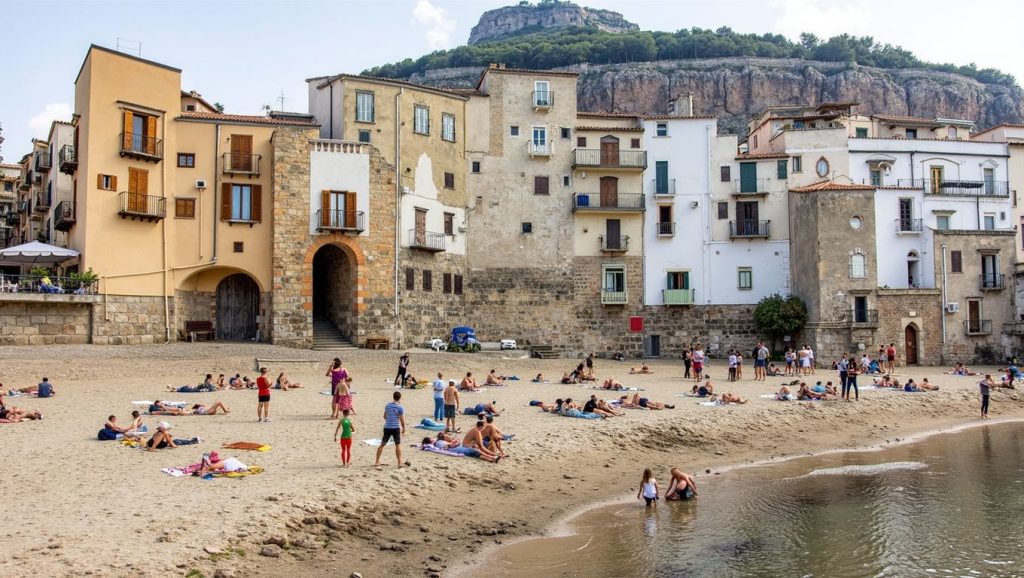 Vista general de Spiaggia del Porto Vecchio, Cefalù