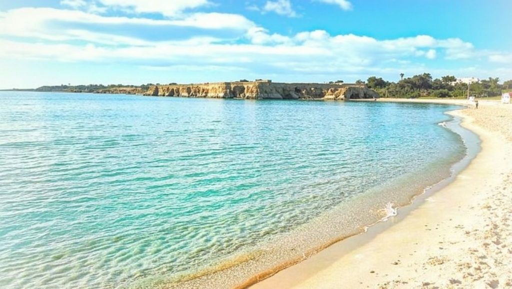 Arena fina en Spiaggia della Fanusa, Siracusa, Sicilia