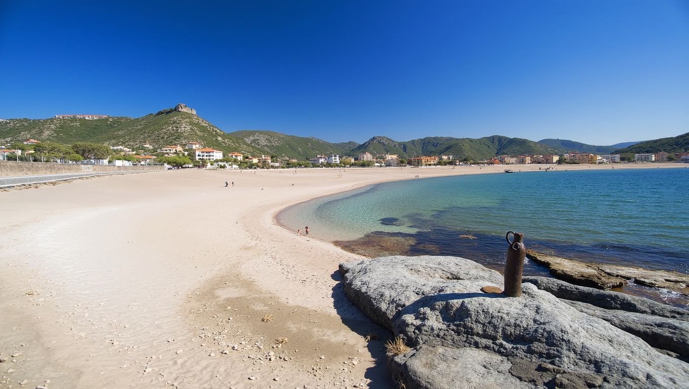 Bosa Marina playa pueblo medieval castillo río Temo Cerdeña