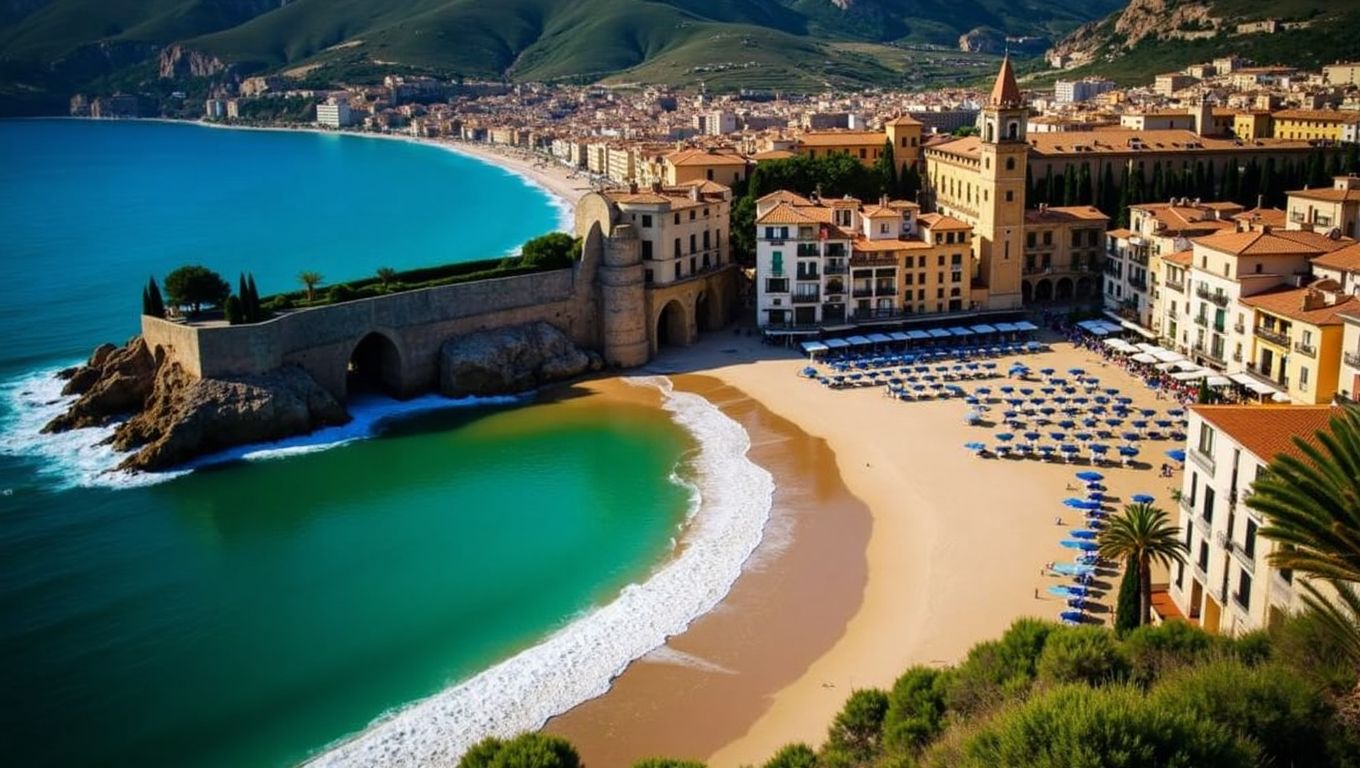 Cefalù playa catedral normanda Sicilia