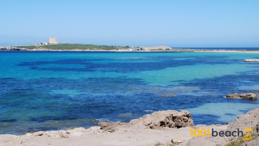 Vista de Spiaggia di Morghella desde la orilla, Portopalo di Capo Passero
