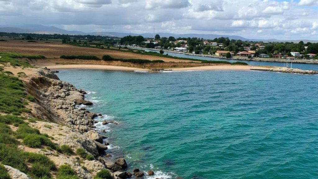 Vista del entorno de Spiaggia di Punta Carrozza, Siracusa, Sicilia