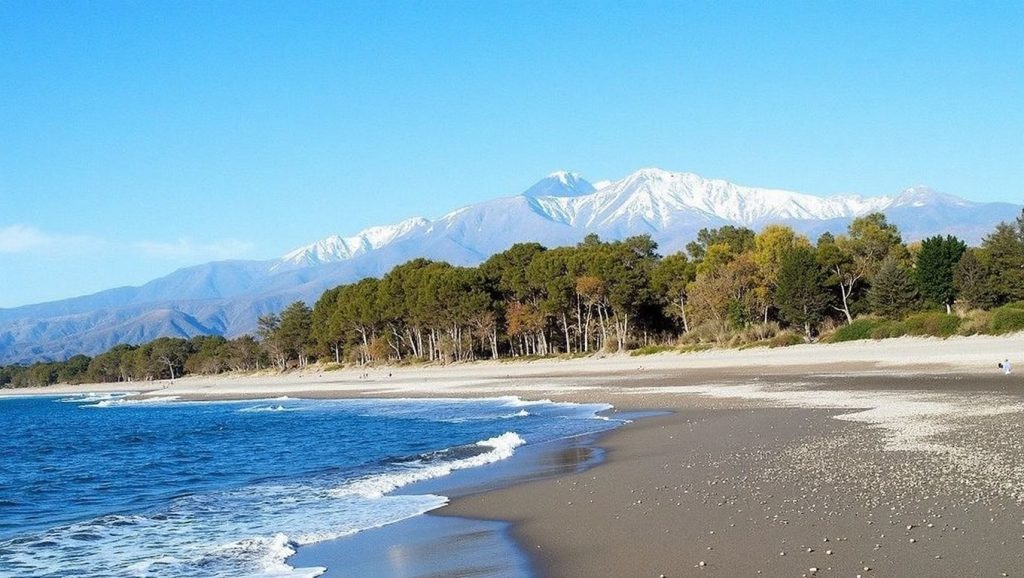 Panorámica de Spiaggia di San Marco con cielo despejado, Fiumefreddo di Sicilia