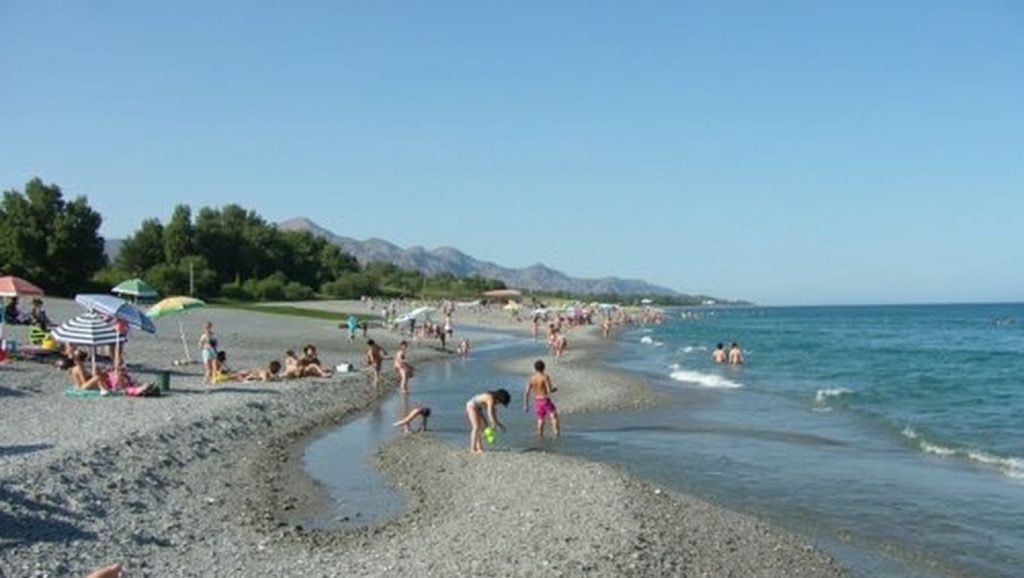 Línea de costa en Spiaggia di San Marco, Fiumefreddo di Sicilia