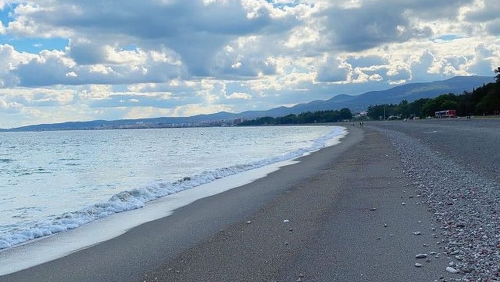 Panorámica completa de Spiaggia di San Marco, playa de Fiumefreddo di Sicilia