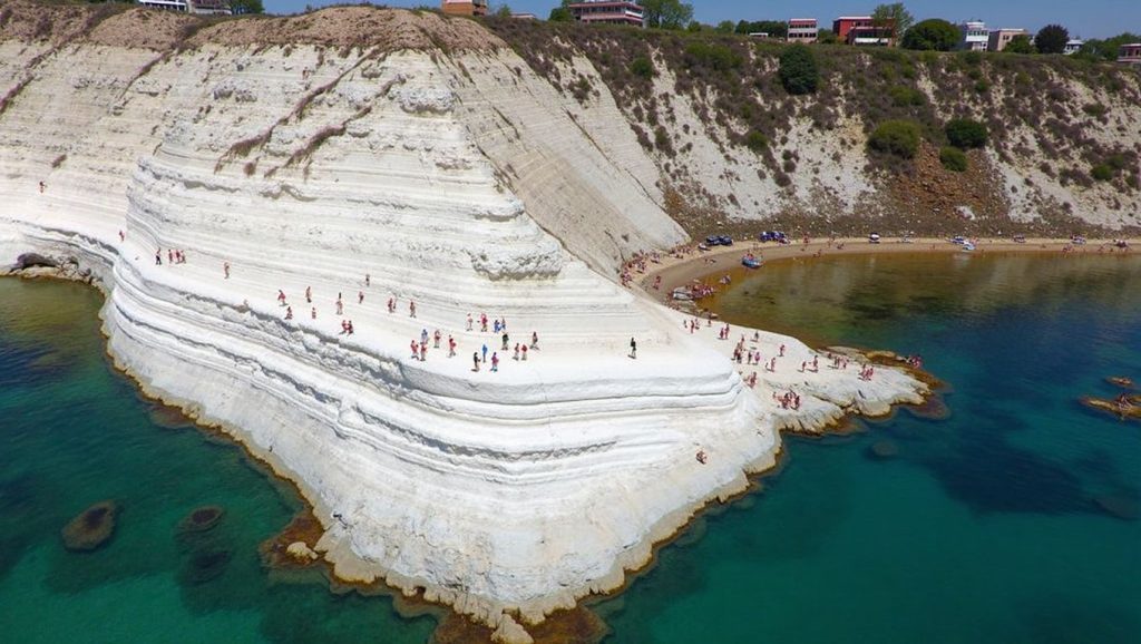 Arena y mar en Spiaggia di Scala dei Turchi, Porto Empedocle, Sicilia