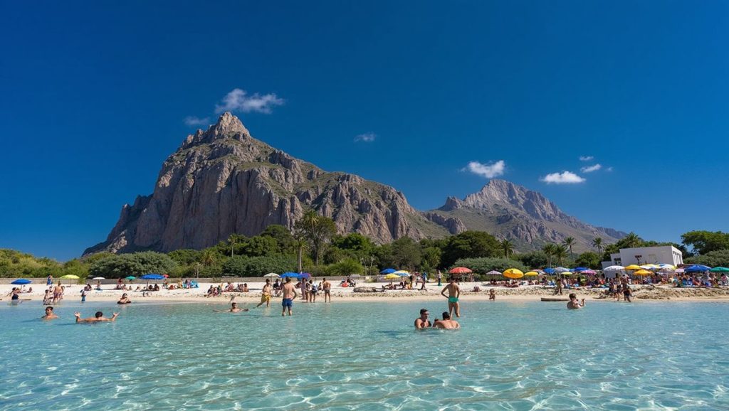 Playa Spiaggia di Scaru Brucia en San Vito Lo Capo, Sicilia
