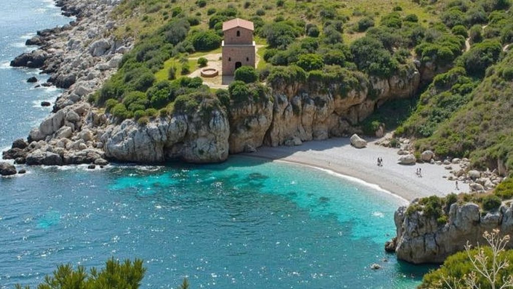 Camino de acceso a Spiaggia di Tonnarella, Furnari, Sicilia