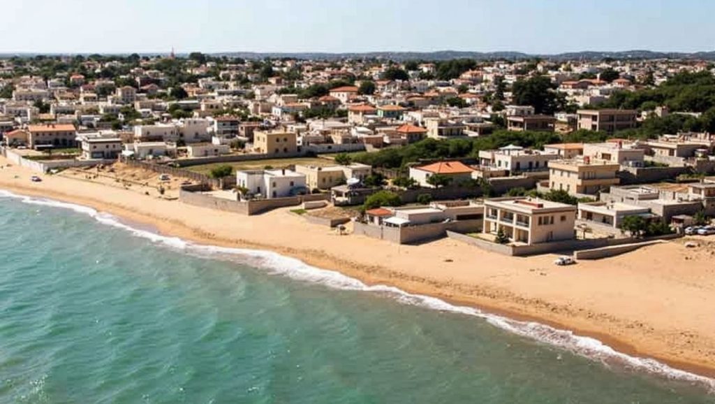 Camino de acceso a Spiaggia di Triscina, Campobello di Mazara, Sicilia