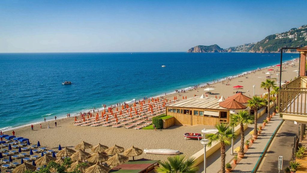 Arena y mar en Spiaggia Fondaco Parrino, Letojanni, Sicilia
