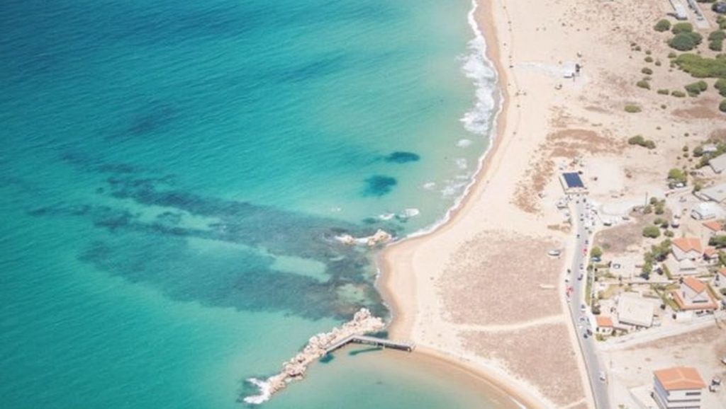 Acceso a Spiaggia Giallonardo I desde el aparcamiento, Realmonte