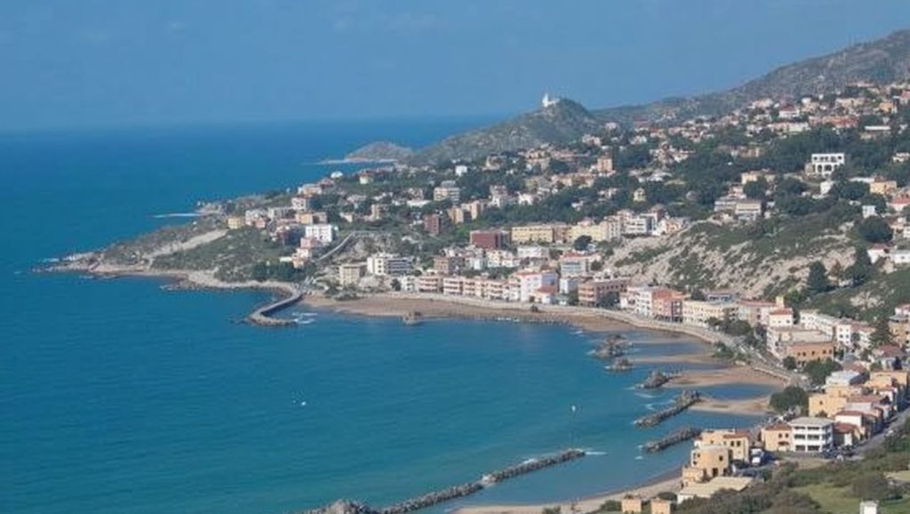 Textura de arena en Spiaggia Marina di Palma, Palma di Montechiaro, Sicilia