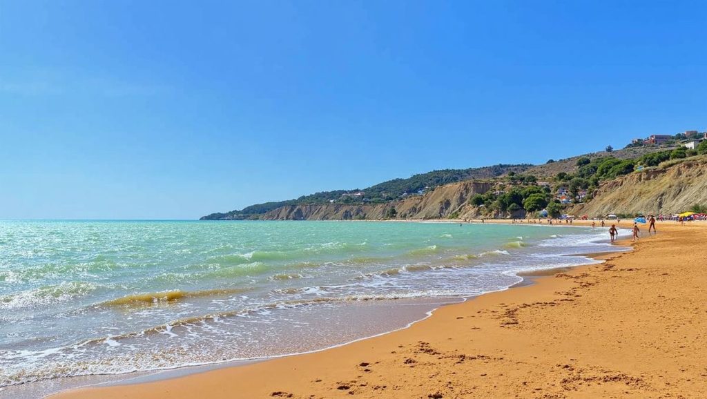 Vista del entorno de Spiaggia Poliscia, Licata, Sicilia