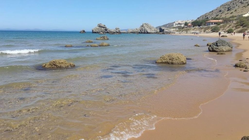 Horizonte desde Spiaggia Poliscia, Licata, Sicilia