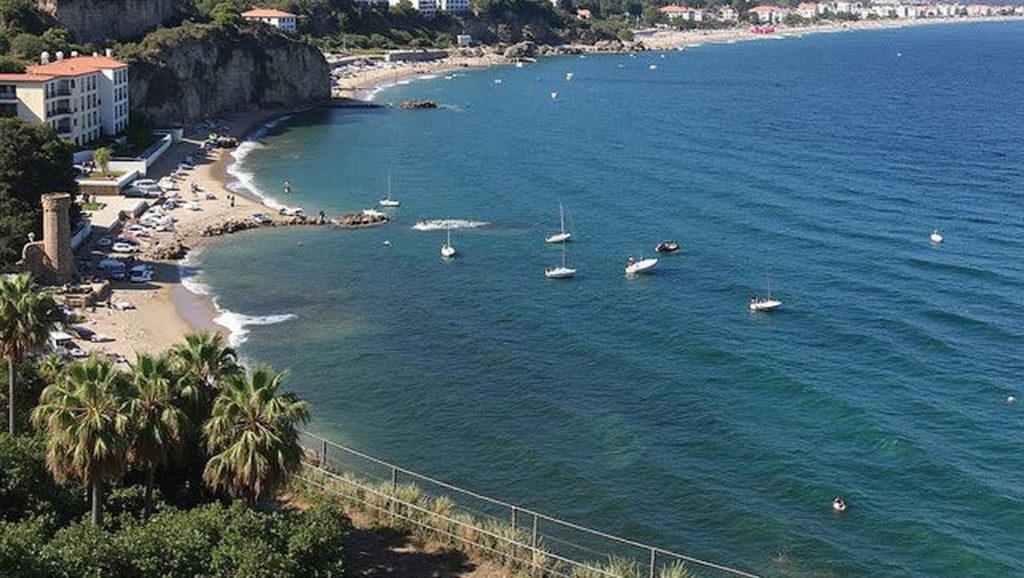 Vista de Spisone desde la orilla, Castelmola